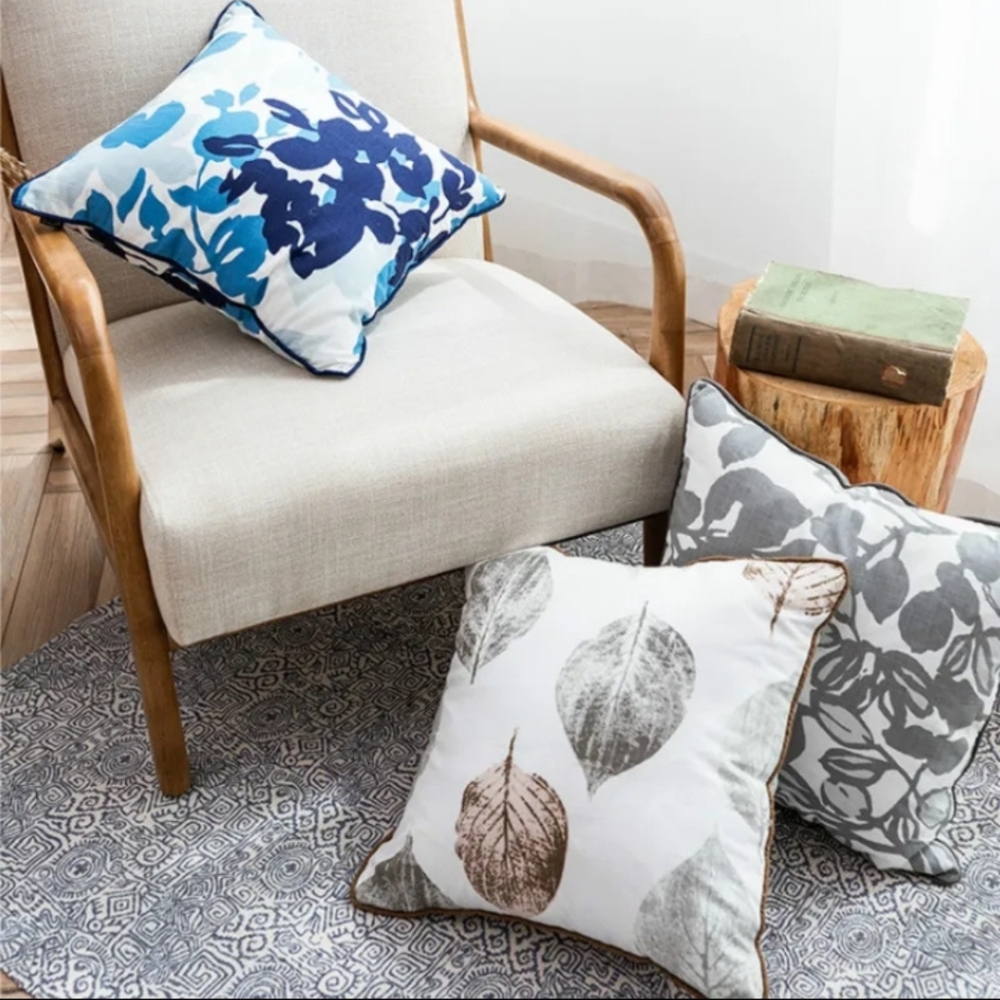 🌺2/$7 Indoor/Outdoor Cotton Throw Pillow Covers